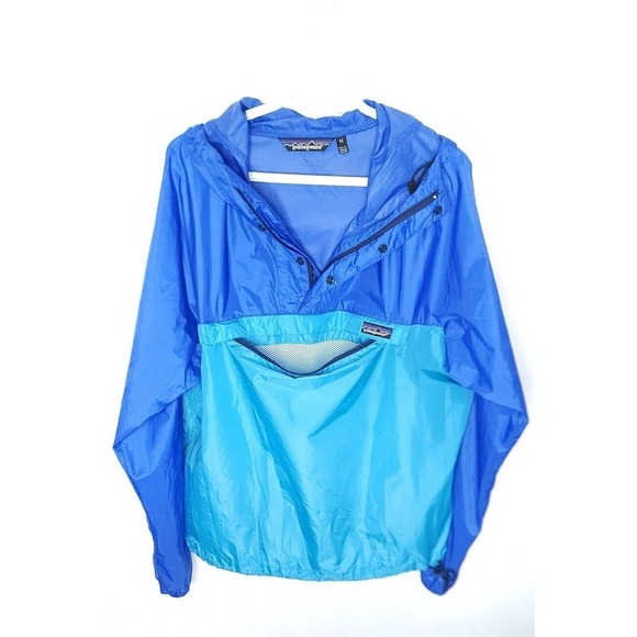Patagonia Hooded Anorak Packable Windbreaker Pullover Snap Jacke… - Picture 4 of 12